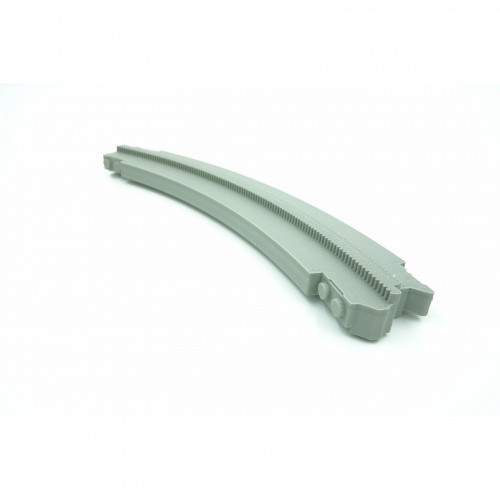 Monorail Short Curve Right - Light Gray Monorail Short Curve Right - Light Gray